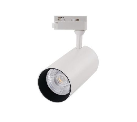 2700K IP40 Led Track Spotlights Aluminum 2 Wires 24 Degree Beam 24W