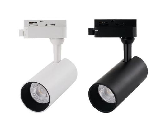 2700K IP40 Led Track Spotlights Aluminum 2 Wires 24 Degree Beam 24W